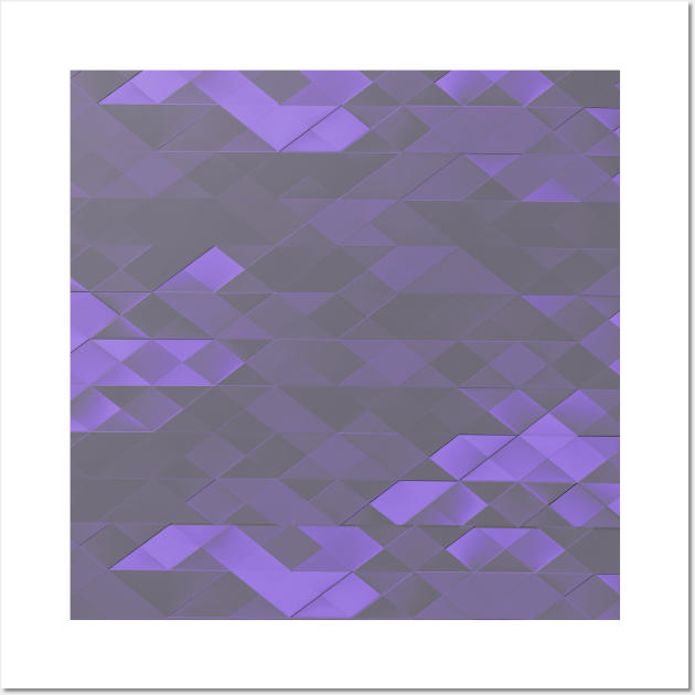 Abstract blue geometric Wall Art by jen28